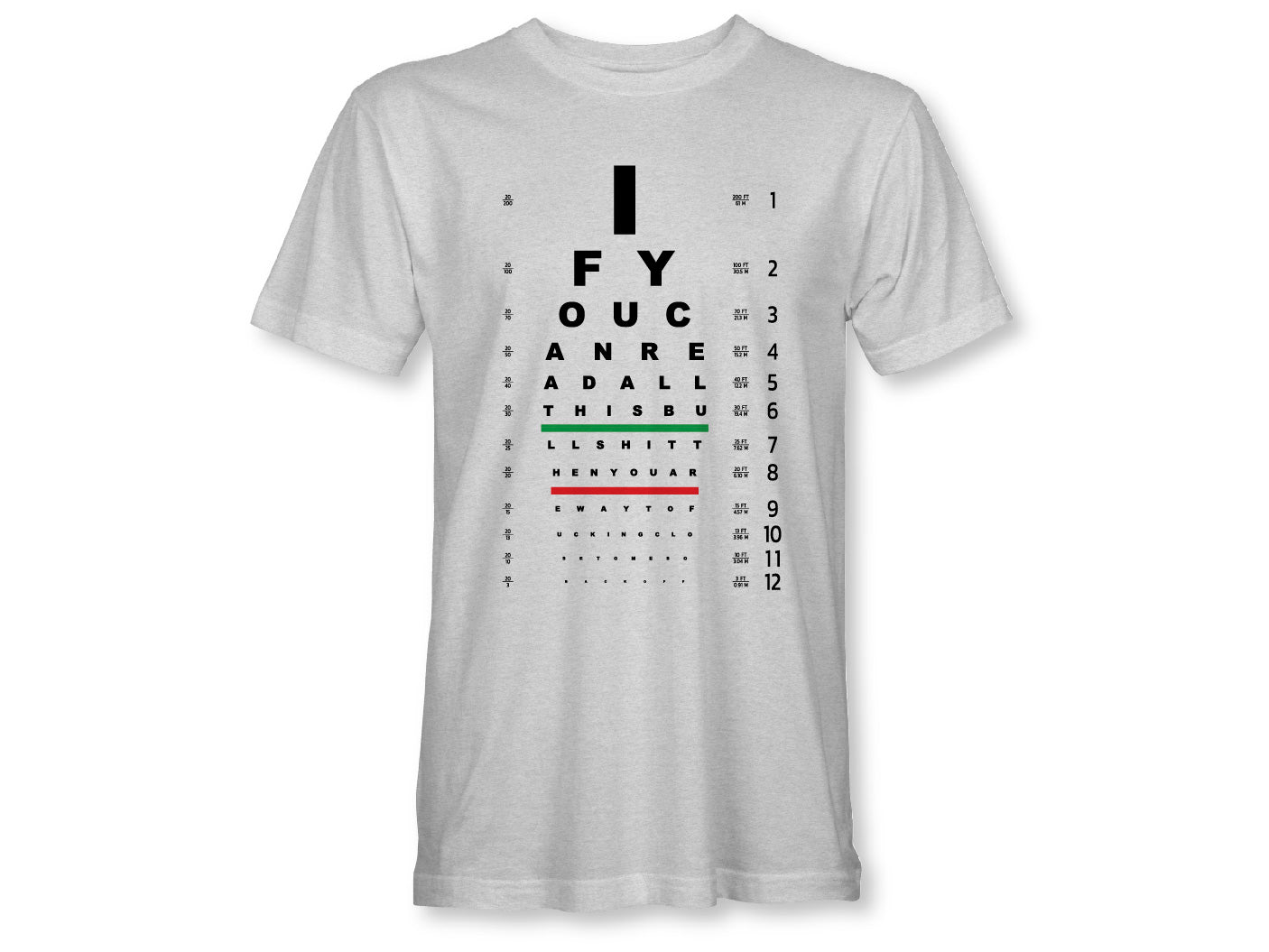 READING CHART Unisex