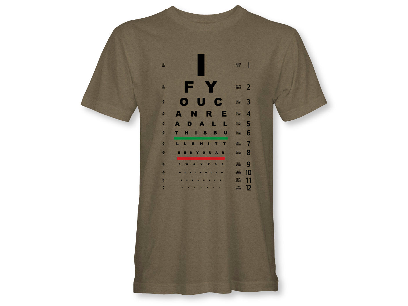 READING CHART Unisex