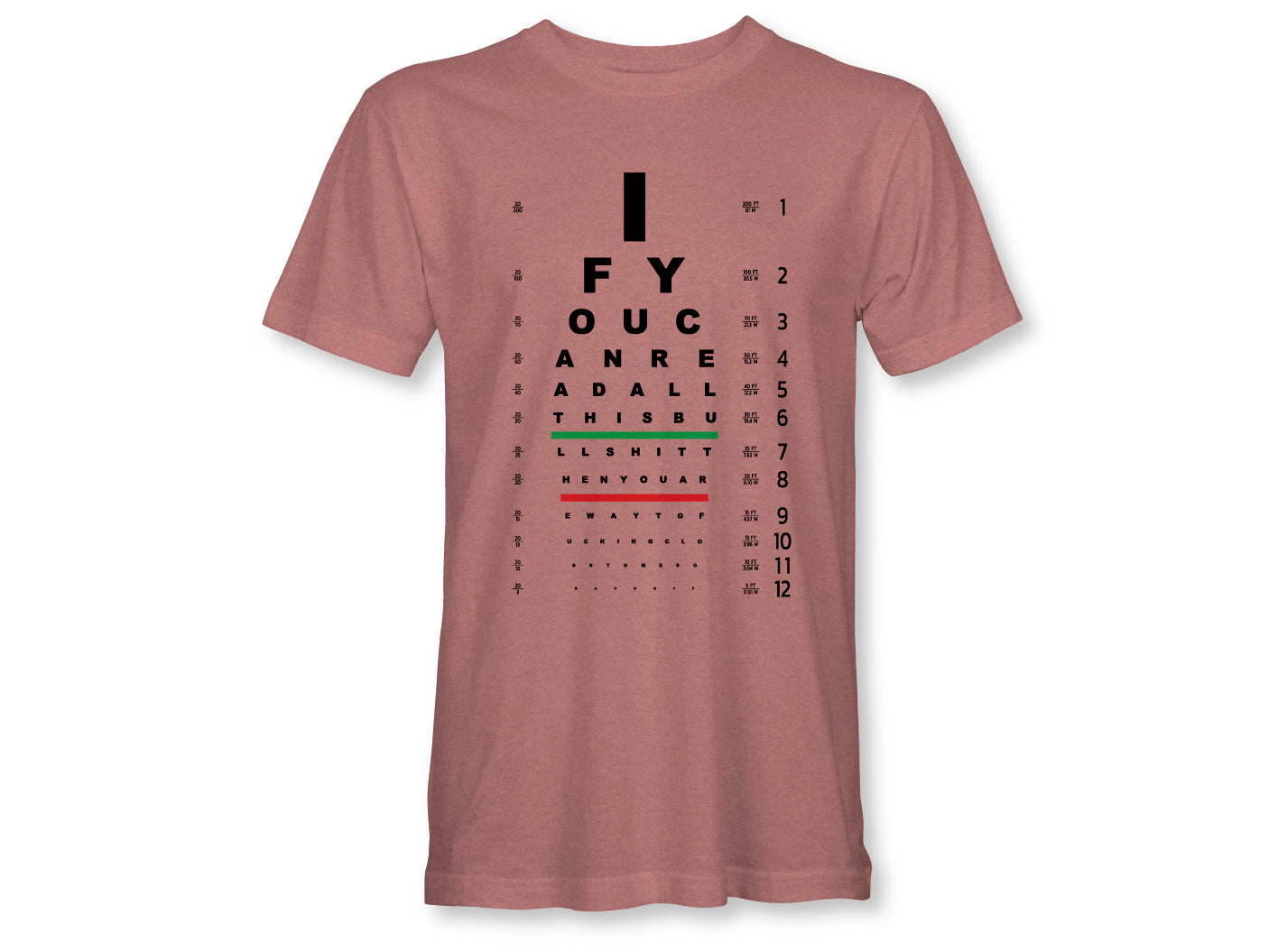 READING CHART Unisex