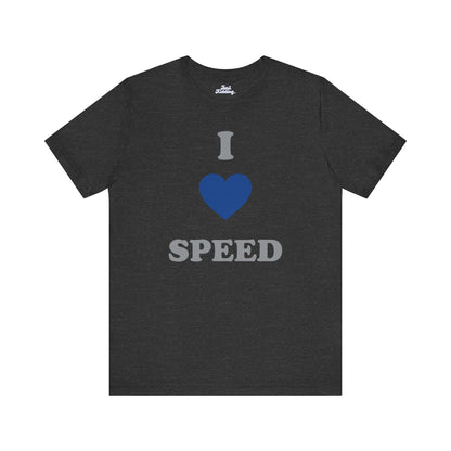 I LOVE Speed Blue Unisex